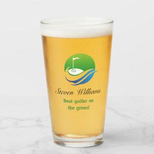 Copo De Pint Nome Personalizado Melhor Vidro De Cerveja De Golf