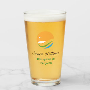 Copo De Pint Nome Personalizado Melhor Vidro De Cerveja De Golf