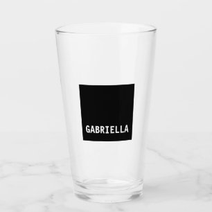 Copo De Pint Nome personalizado mínimo profissional branco pret