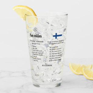 Copo De Pint Nome personalizado "No niin" Finlandês que define