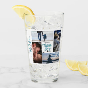 Copo De Pint Nomes Personalizados de Colagem de Fotografias de 
