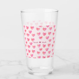 Copo De Pint Nomes Personalizados Design Romântico Rosa Amor -