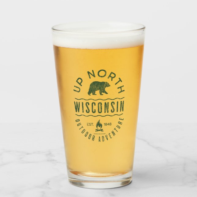 Copo De Pint Norte de Wisconsin (Frente (Preenchido))