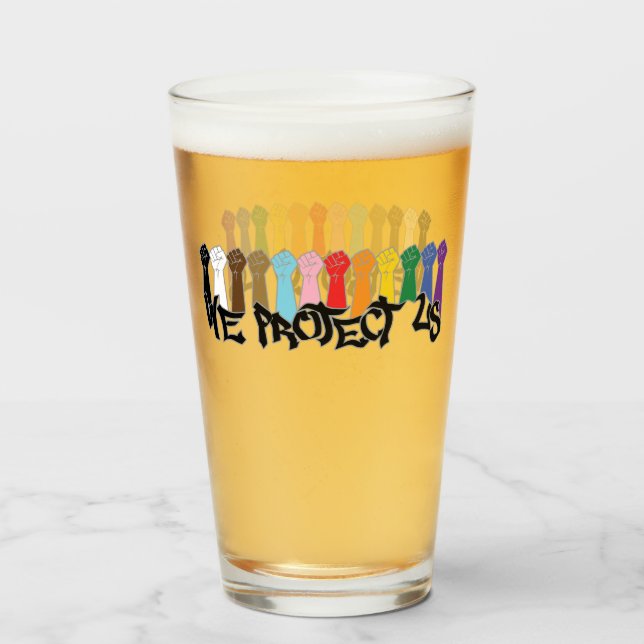 Copo De Pint Nós Protegemos Nós (Frente (Preenchido))