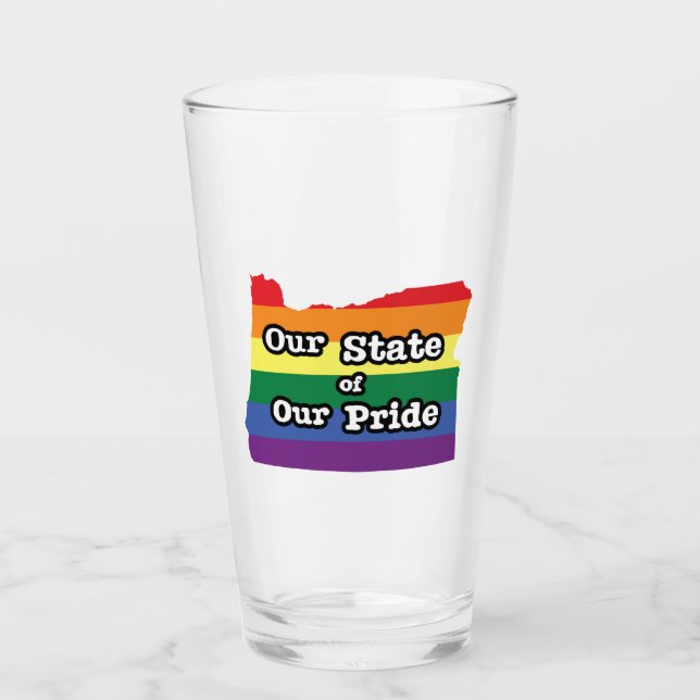 Copo De Pint Nosso Estado de Orgulho| Oregon (Frente)