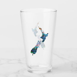 COPO DE PINT NOVA ZEALAND MAP PAUA