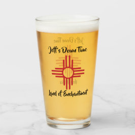 Copo De Pint Novo México Nome Personalizado Zia Sun Símbolo Cer
