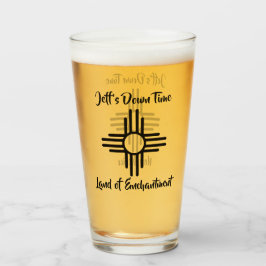 Copo De Pint Novo México Nome Personalizado Zia Sun Símbolo Cer