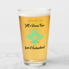 Copo De Pint Novo México Nome Personalizado Zia Sun Símbolo Cer
