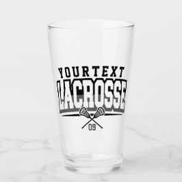 Copo De Pint Número da Equipe do NOME ADD do Jogador de Lacross