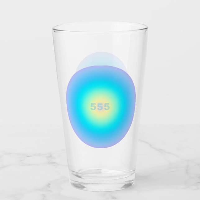 Copo De Pint Números de anjo 555 - Novos começos (Frente)
