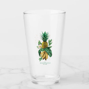 Copo De Pint O abacaxi no lótus branco