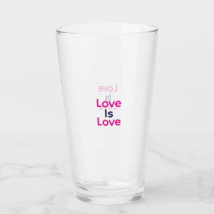 Copo De Pint O amor é o gay do orgulho cor-de-rosa e roxo LGBTQ