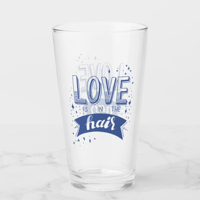 Copo De Pint O amor está no cabelo (Frente)