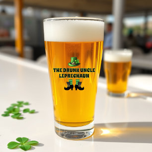 Copo De Pint O Bebado Tio Leprechaun Rua Engraçado. Dia de Patr