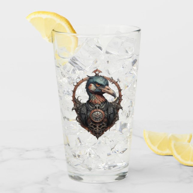 Copo De Pint "O Bico de Ferro: Um Ibis Steampunk" (Gelo frontal)