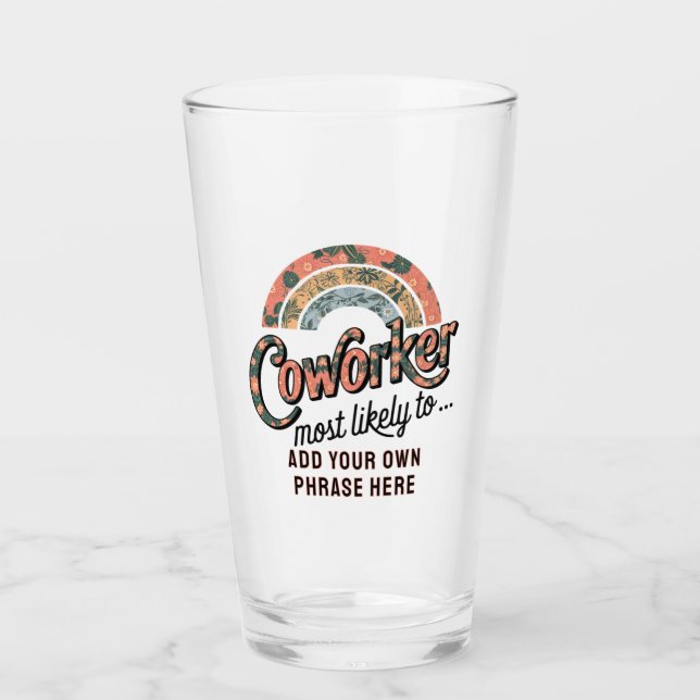 Copo De Pint O Funny Coworker Oferece Mais Probabilidade De: PE (Frente)