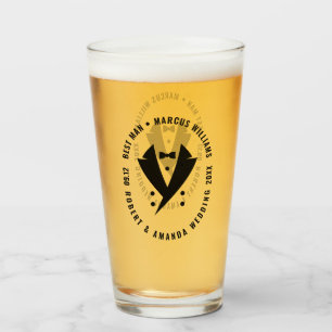 Copo De Pint O Melhor Homem Elegante Casamento Tuxedo