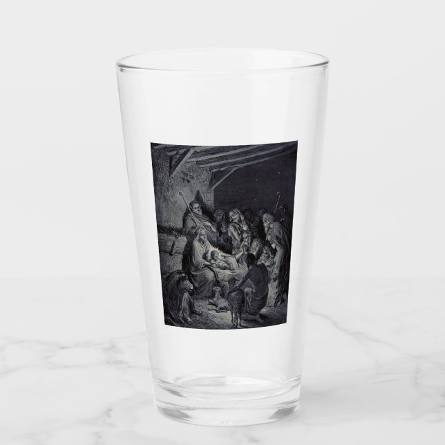 Copo De Pint O Nascimento de Jesus por Gustave Doré Tinta Vitor (Frente)