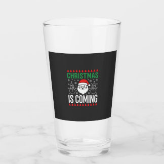 Copo De Pint O Natal Está Chegando Papai Noel Boneco de Neve