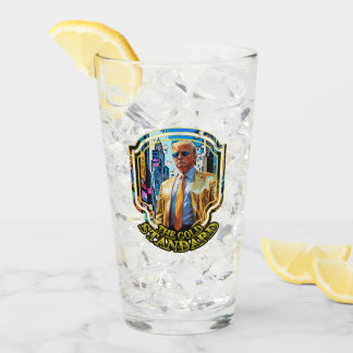 Copo De Pint O Padrão Dourado - Presidente Trump 2024