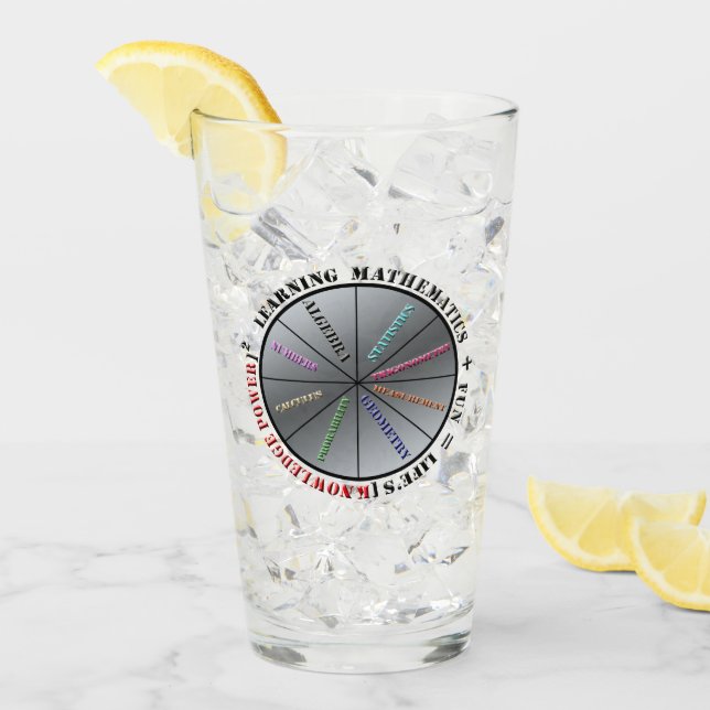 Copo De Pint O poder da matemática (Gelo frontal)