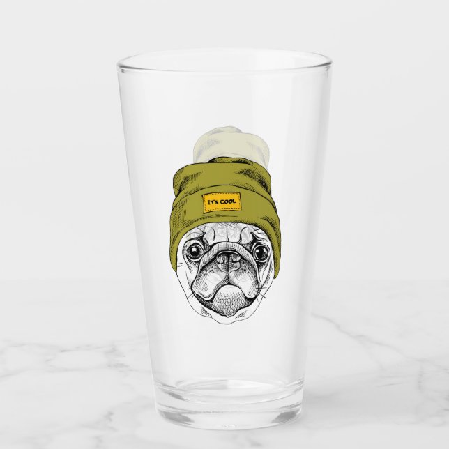 Copo De Pint O Pug | do hipster é legal (Frente)