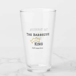 Copo De Pint O rei do churrasco coroa adicione nome texto cozin