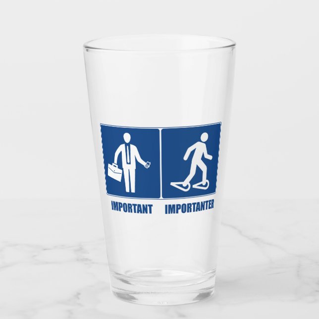 Copo De Pint O Trabalho É Importante Para A Neve (Frente)