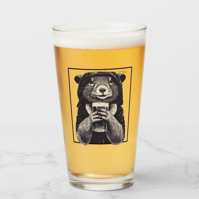 Copo De Pint O Vidro da Pinça Rogue (Frente (Preenchido))