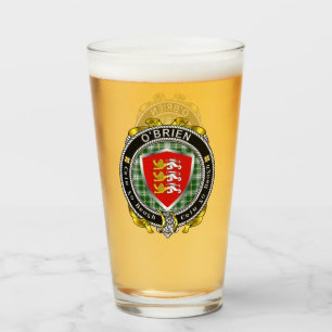Copo De Pint O'Brien/Brien Irish Shield Beer Glass