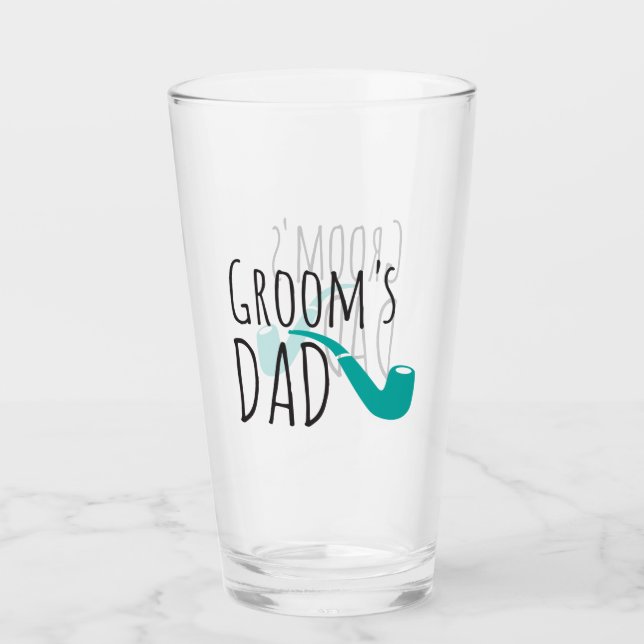 Copo De Pint Obrigado Pai Padre do Groom Divertido (Frente)