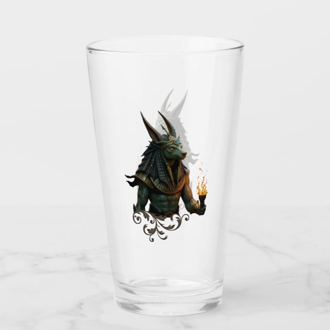 Copo De Pint Observador do Além – Anubis.  (Frente)