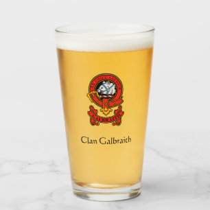 Copo De Pint Óculos de Bebendo Personalizados Clan Galbraith