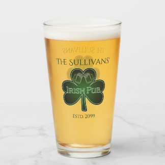 Copo De Pint Óculos de cerveja de pinça do Bar Pub irlandês