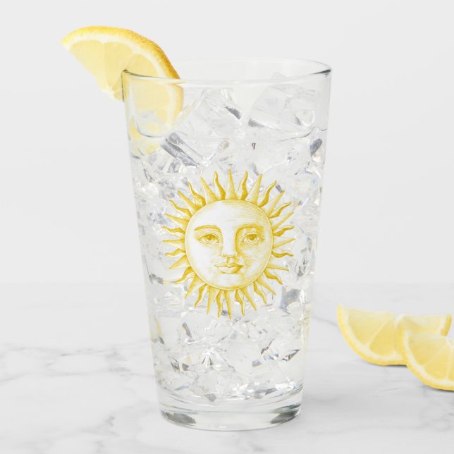 Copo De Pint Óculos de Sol Vintage (Gelo frontal)