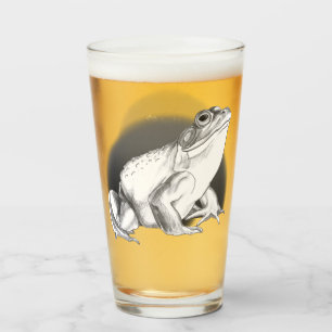 Copo De Pint Óculos de touros Personalizados de Arte de Sapo