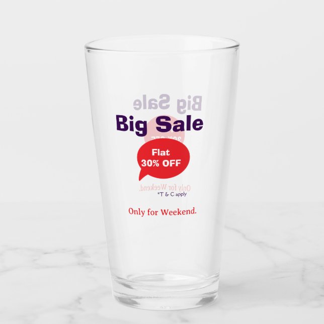 Copo De Pint oferta de desconto de grande liquidação final de s (Frente)