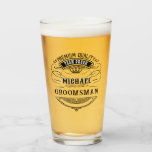 Copo De Pint Ofertas de padrinhos de casamento<br><div class="desc">Design de cano de uísque russo com tipografia ocidental ousada. Personalize esta design com seu próprio texto. Personalize ainda mais este design selecionando o link "personalizar mais",  se desejar.</div>