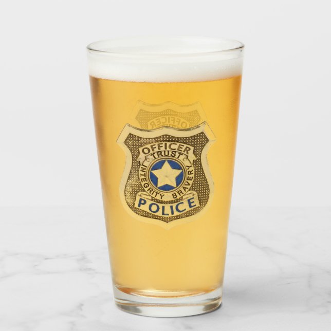 Copo De Pint Oficial de Polícia (Frente (Preenchido))