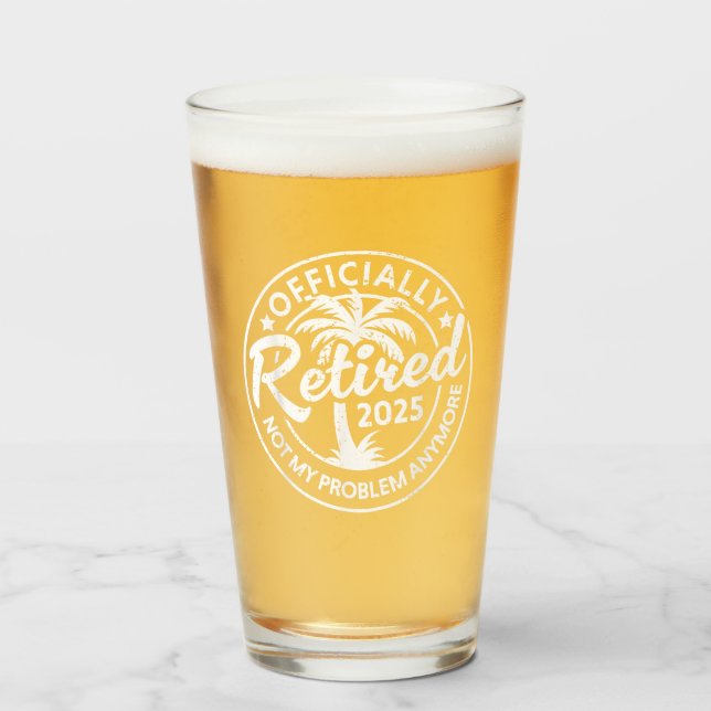 Copo De Pint Oficialmente Aposentado 2025 Não É Mais O Meu Prob (Frente (Preenchido))