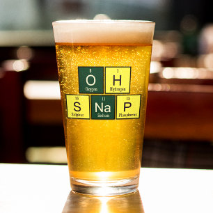 Copo De Pint Oh professor engraçado da química do elemento da