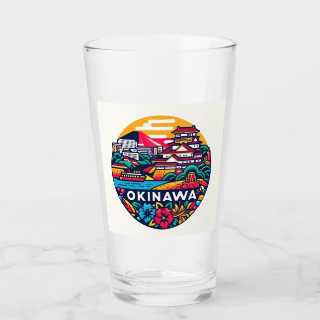Copo De Pint Okinawa Design Tumbler (Frente)