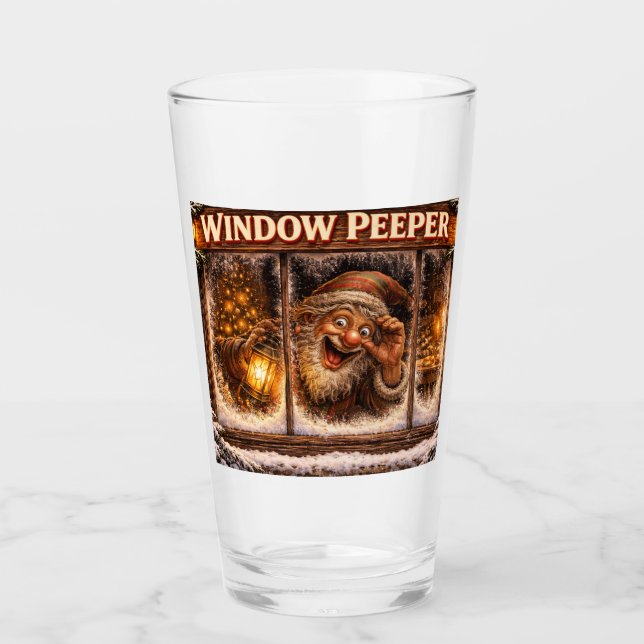 Copo De Pint Olheiro de Janela Islandês Yule Lad  (Frente)