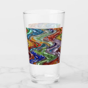Copo De Pint Ondas coloridas sem fim