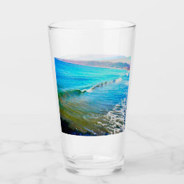 Copo De Pint Ondas em Aquarela 