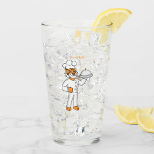 Copo De Pint Óptica de desenho animado de tigre engraçado