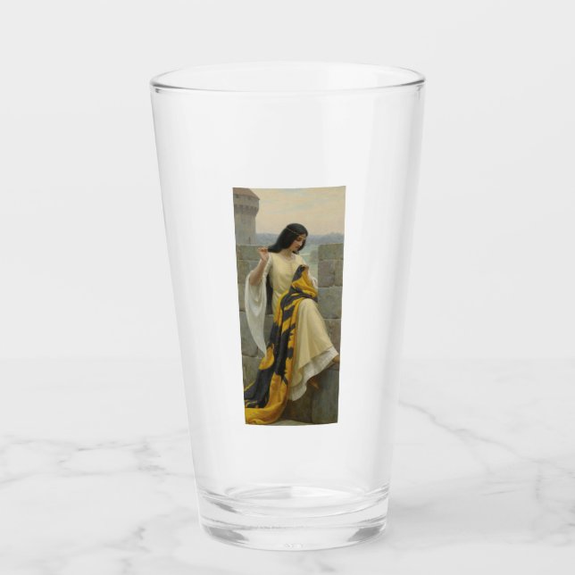 Copo De Pint Ordenando o Sinalizador Padrão (Mulher Medieval) (Frente)