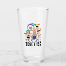 Copo De Pint Orgulhamo-nos LGBTQ Juntos, unidade Pessoas