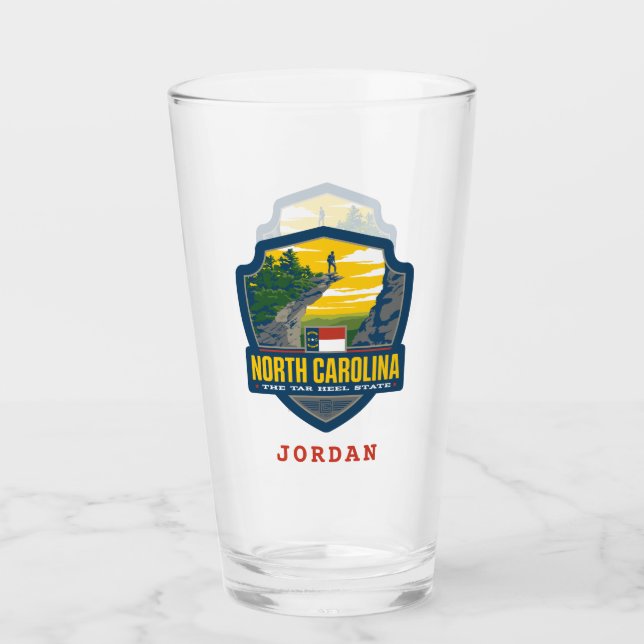 Copo De Pint Orgulho Estatal | Carolina do Norte (Frente)